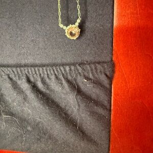 Radiant Silver light peach quartz Necklace